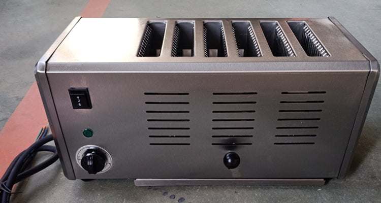 Electric Stainless Steel Bread Toaster 220V with Adjustable Timer