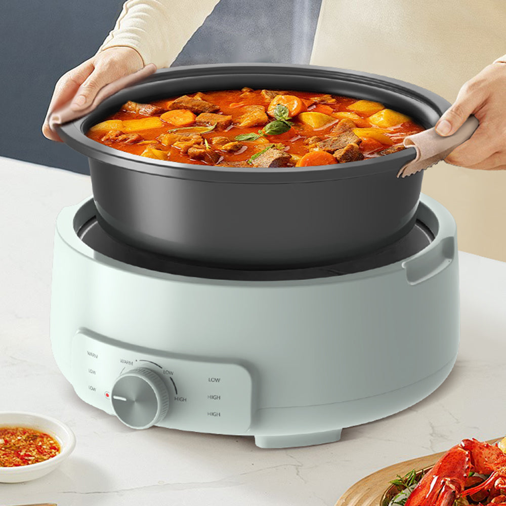 3L Portable Electric Skillet with Glass Lid and Mechanical Temperature Control