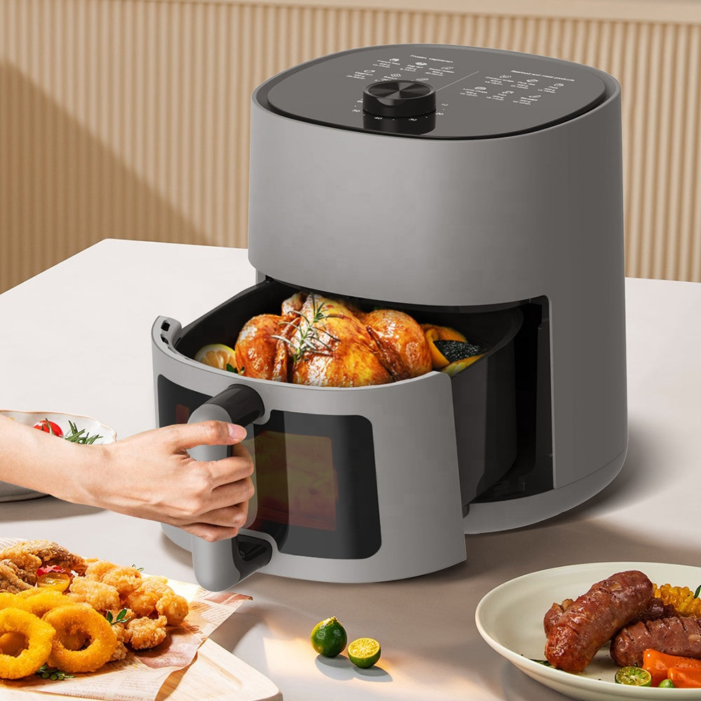 4.5L Mechanical Air Fryer with Non-Stick Basket and Manual Timer