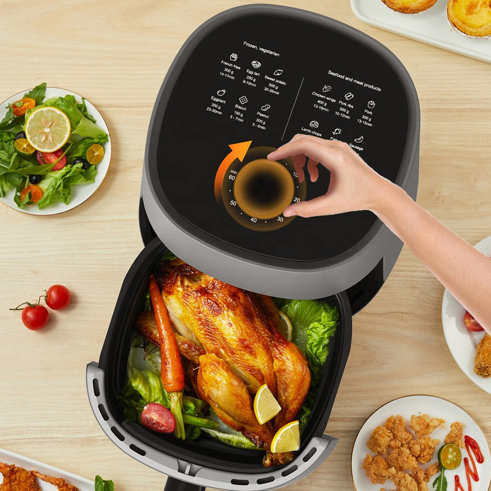4.5L Mechanical Air Fryer with Non-Stick Basket and Manual Timer