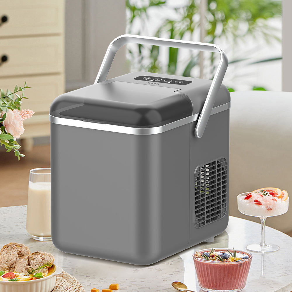 Countertop Ice Maker Machine 12kg/24h Fast Bullet Ice Push Button Control