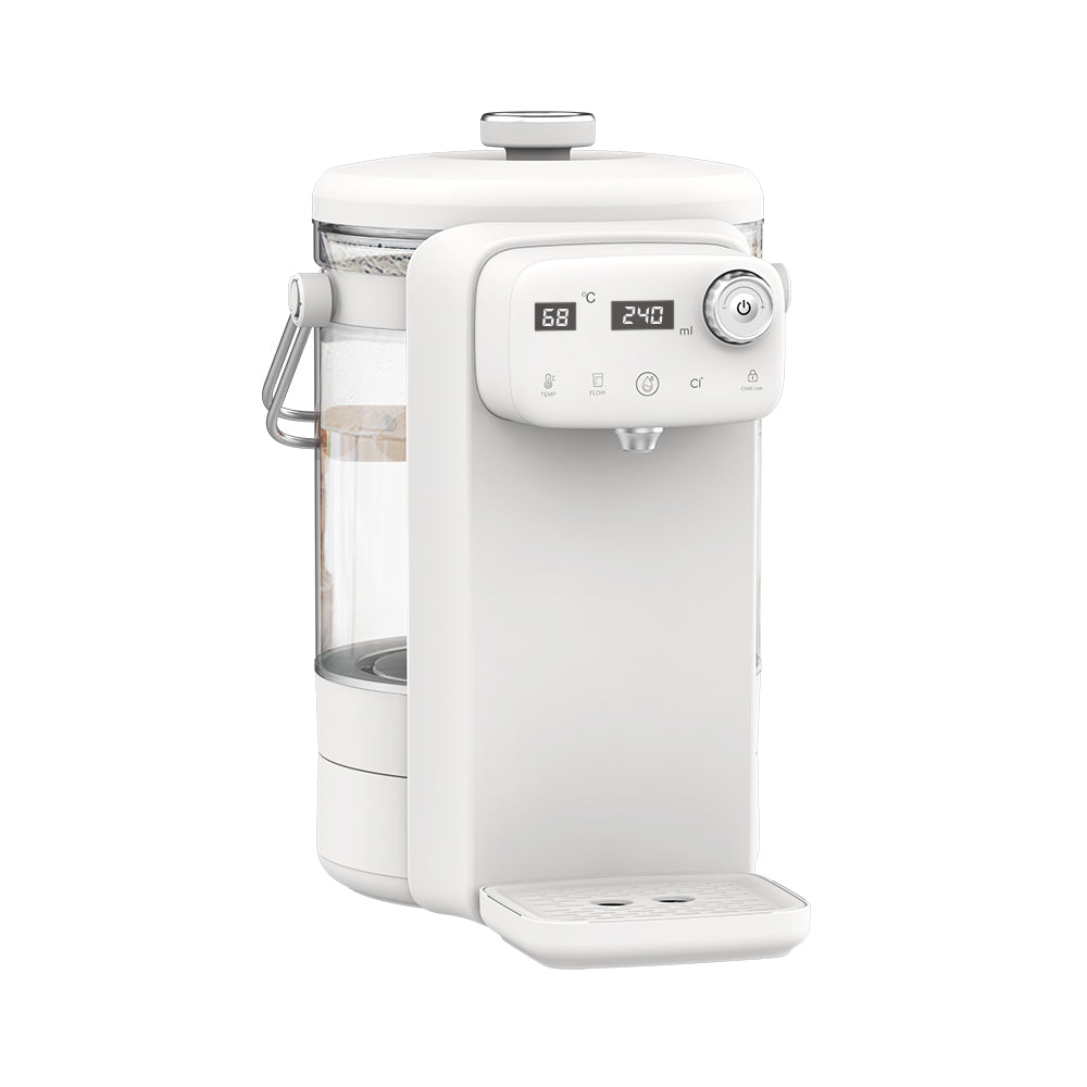 Digital 2.5L Electric Kettle with Auto Shut-Off and Boil-Dry Protection White