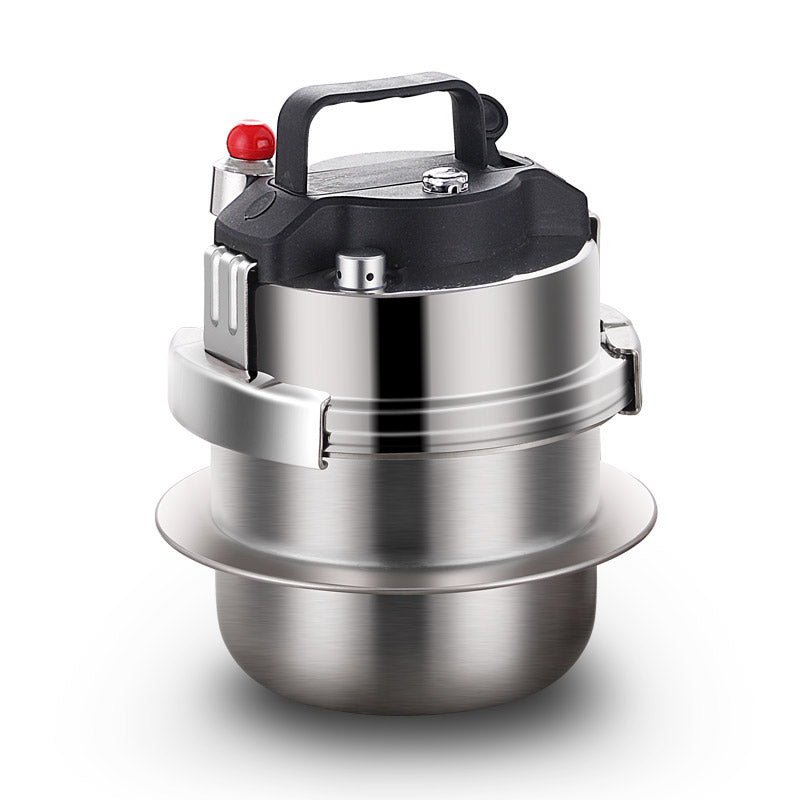 Compact Stainless Steel Pressure Cooker for Gas & Induction Stoves – Multi-Layer Base