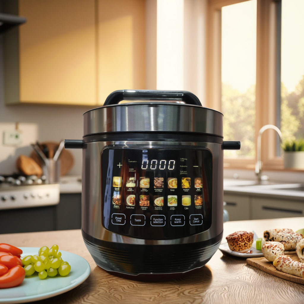 Household Electric Pressure Cooker 6L Stainless Steel Multi-Function Pot