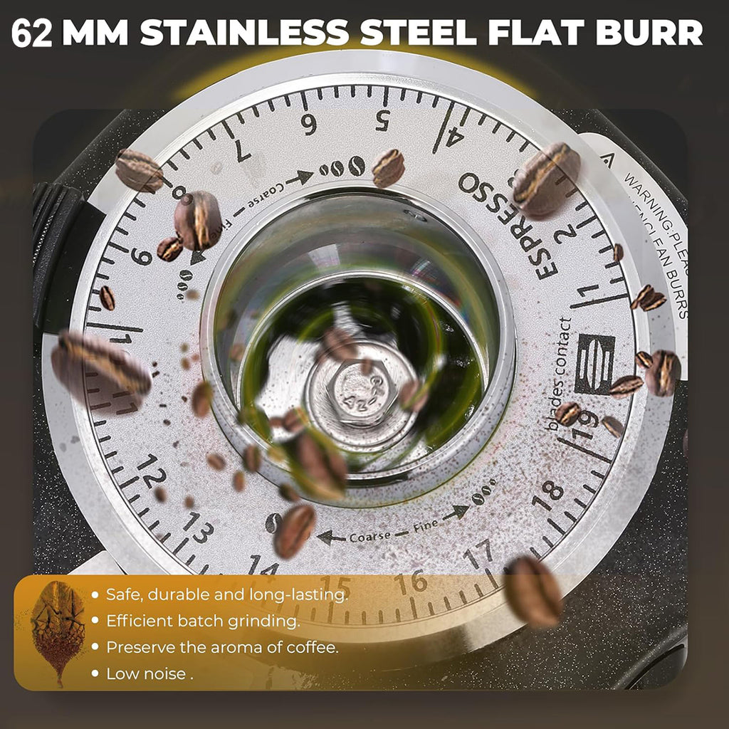 220V Multifunction Espresso Coffee Grinder for Home, Cafe, and Commercial Use