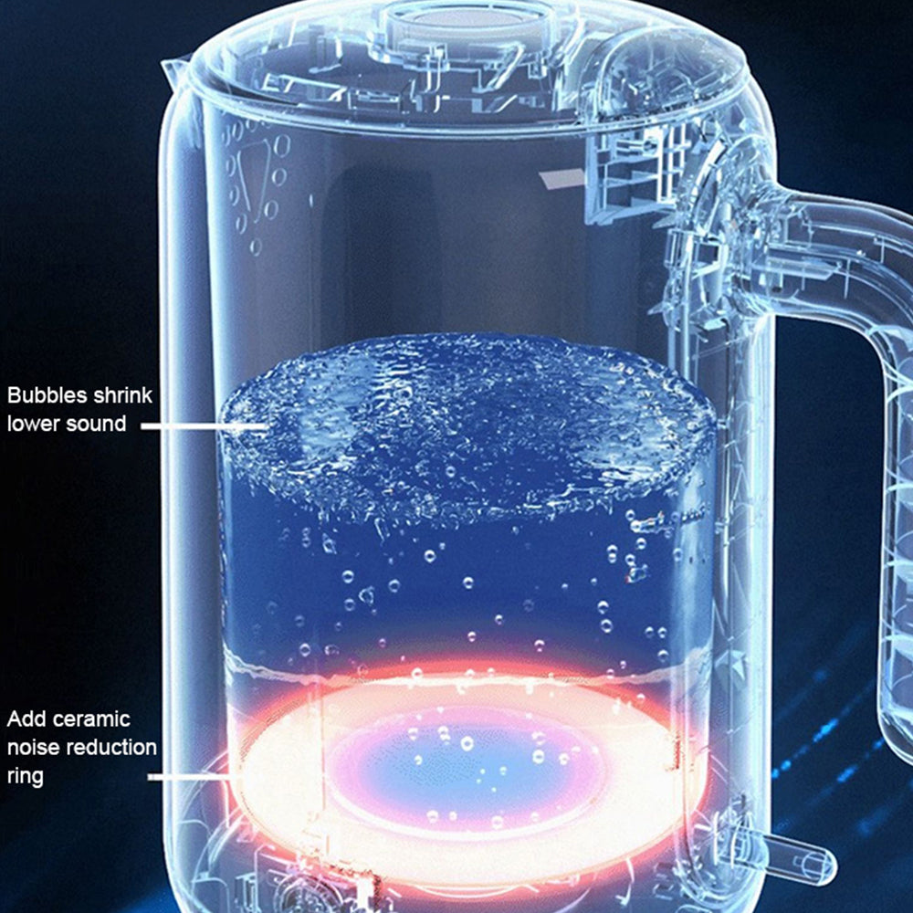 Cordless Electric Kettle 1.5L Double-Layer Stainless Steel Keep Warm Low Noise