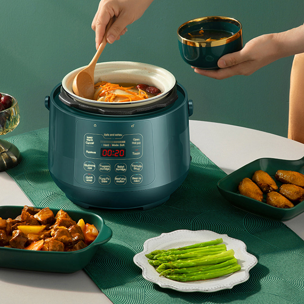 Electric Pressure Cooker 2.3L Smart Multi-Function with LED Display and Non-Stick Inner Pot