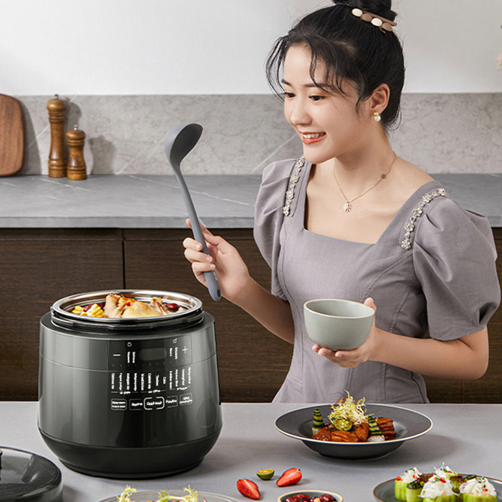 Multi Function Smart Electric Pressure Cooker with Digital Display and Stainless Steel Inner Pot