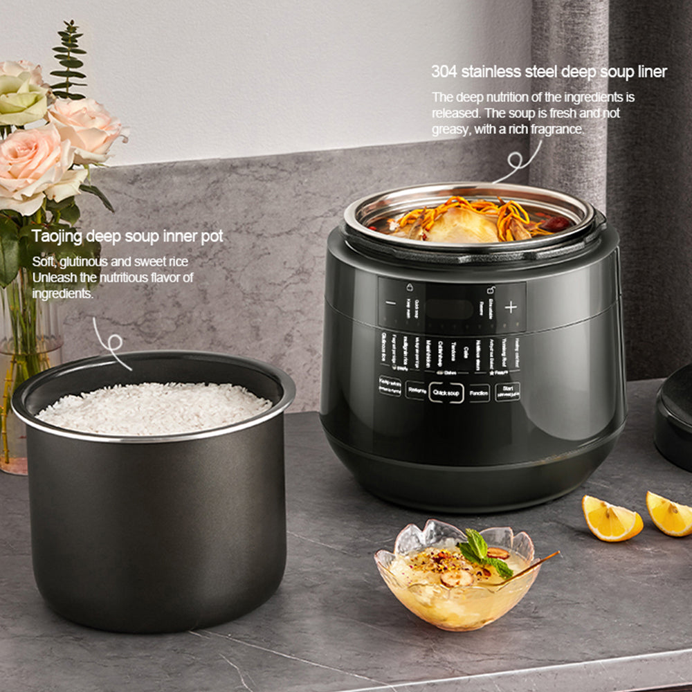 Multi Function Smart Electric Pressure Cooker with Digital Display and Stainless Steel Inner Pot