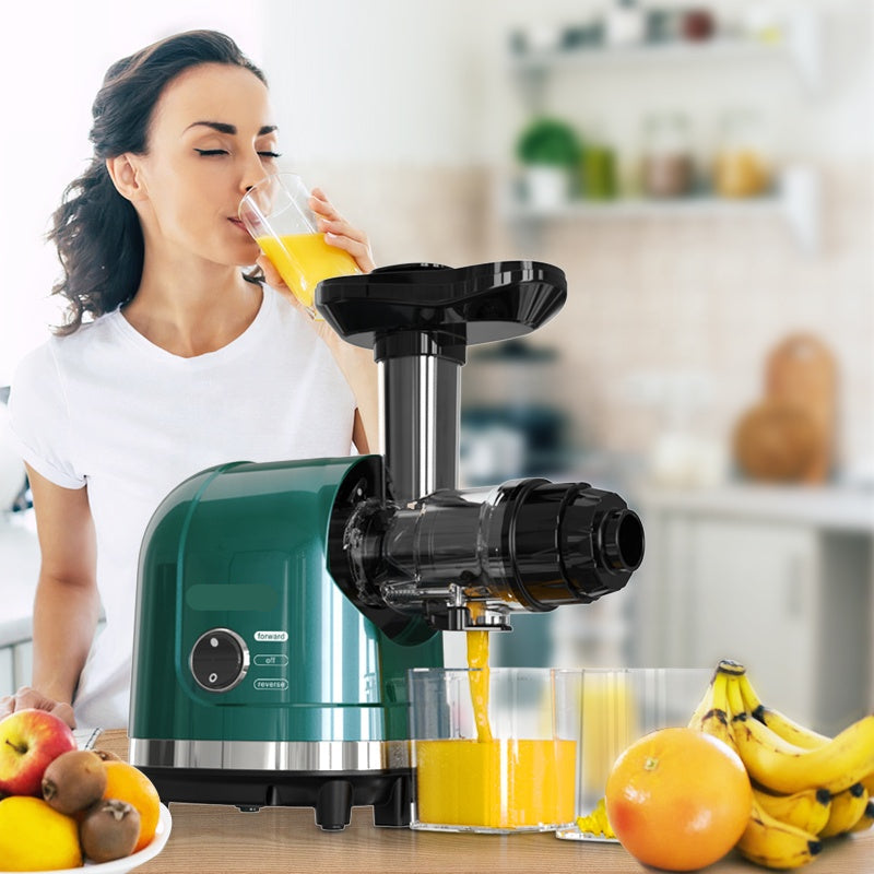 Electric Cold Press Slow Juicer 200W with Low Noise Motor and 1.5L Capacity