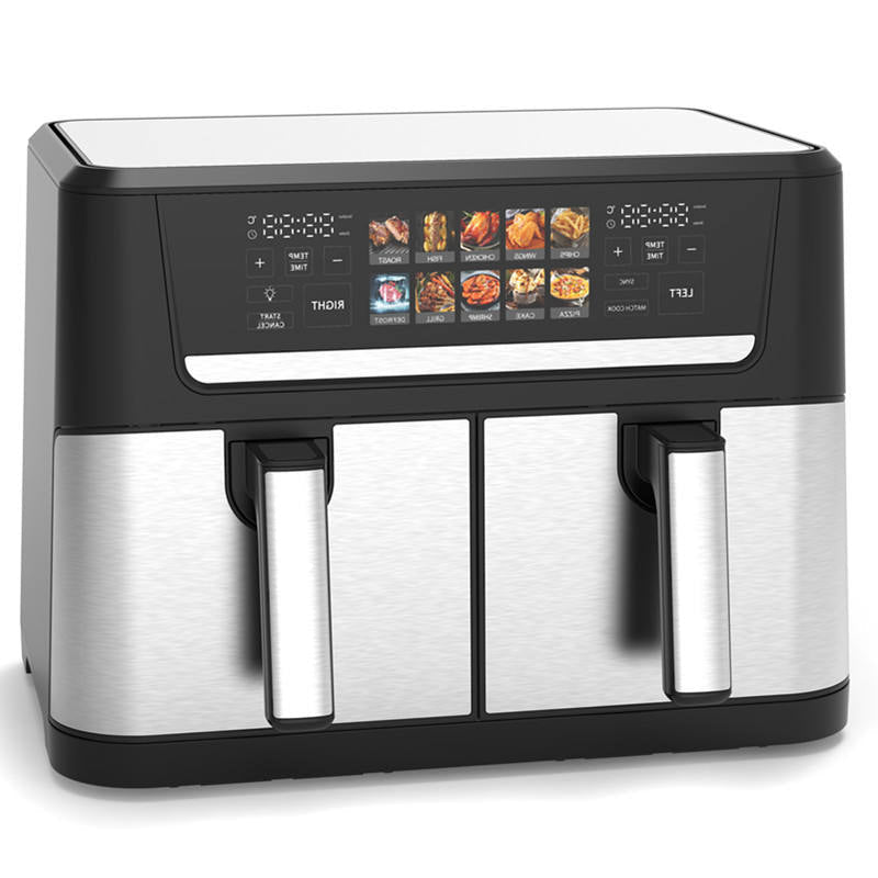 12L Dual Basket Air Fryer 6L+6L Digital Two-Zone Deep Fryer Electric 1700W