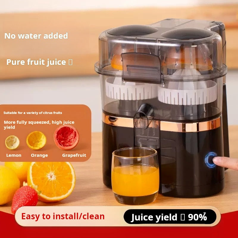 Automatic Electric Fruit Juicer with Dual Squeeze System and Stainless Steel Blades