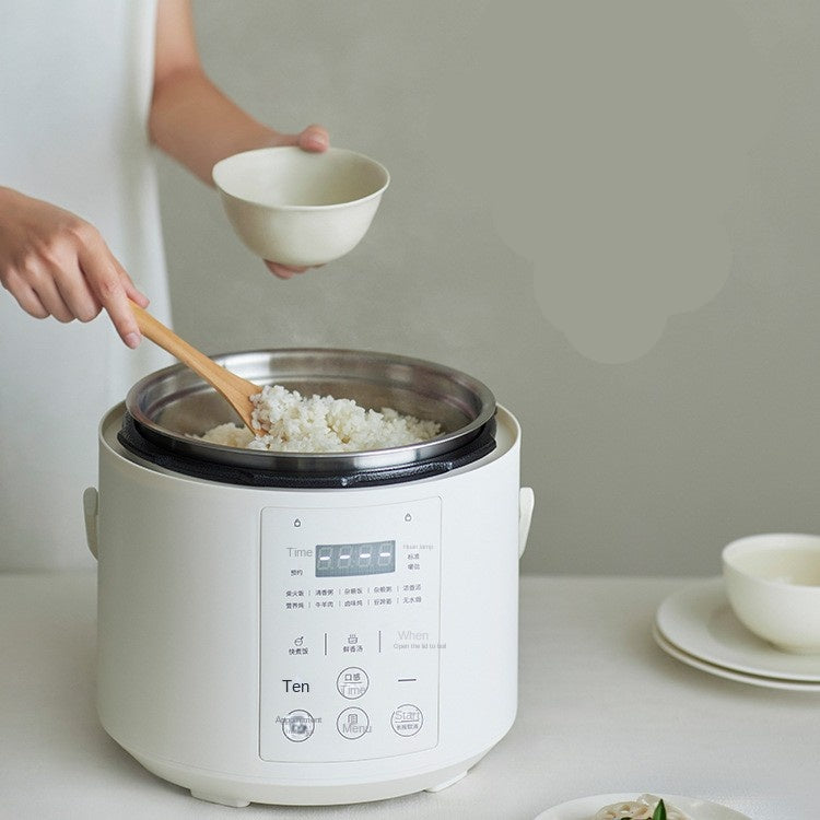 Compact 2L Electric Pressure Cooker Non-Stick Liner Microcomputer Control 750W