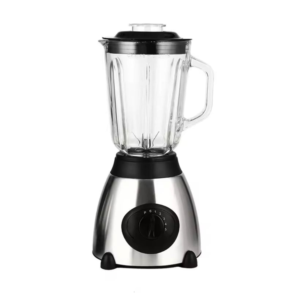 Portable 1.5L Juicer Blender with 5 Speeds and Easy-Clean Stainless Steel Design