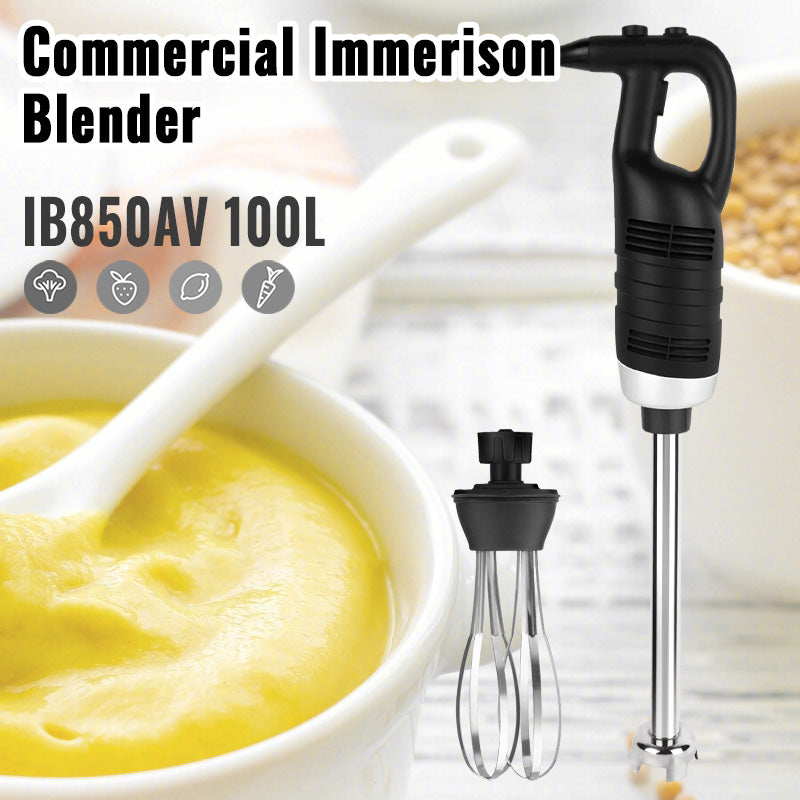Heavy Duty Electric Hand Blender 850W Stainless Steel Commercial Immersion Mixer
