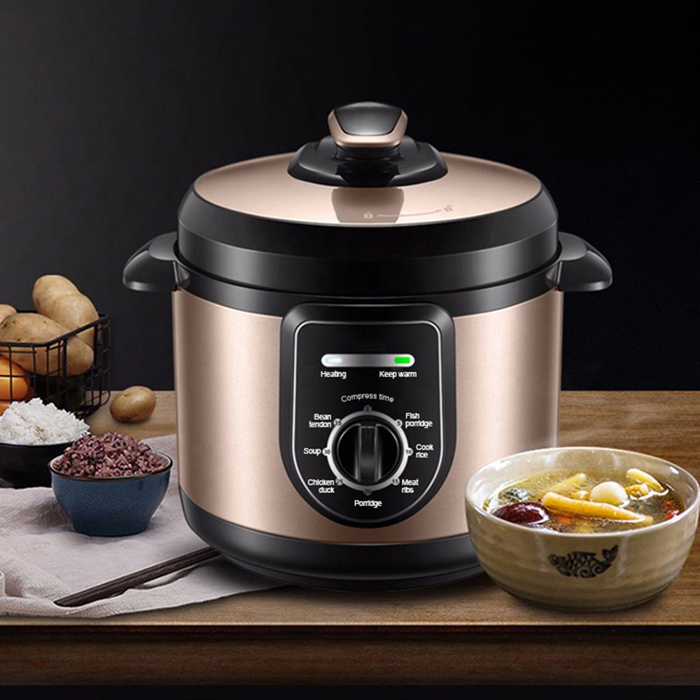 Multifunction 4L Electric Pressure Cooker with Preset Cooking Programs and Nonstick Inner Pot