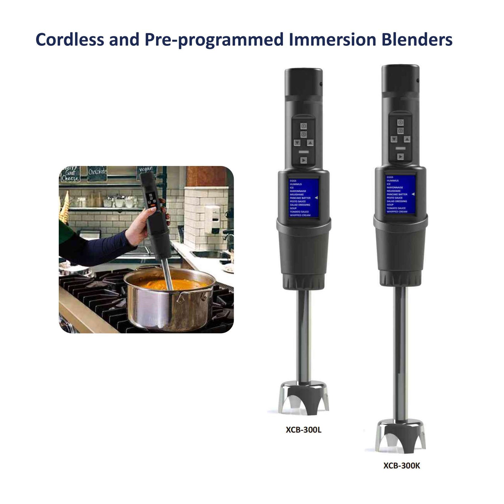 Portable Rechargeable Hand Blender with LCD Display & Multifunctional Chopper
