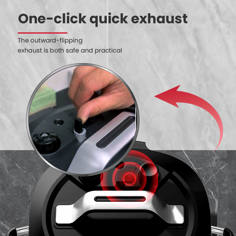 Multifunctional 6L Electric Pressure Cooker with Digital Control and 24-in-1 Cooking Programs