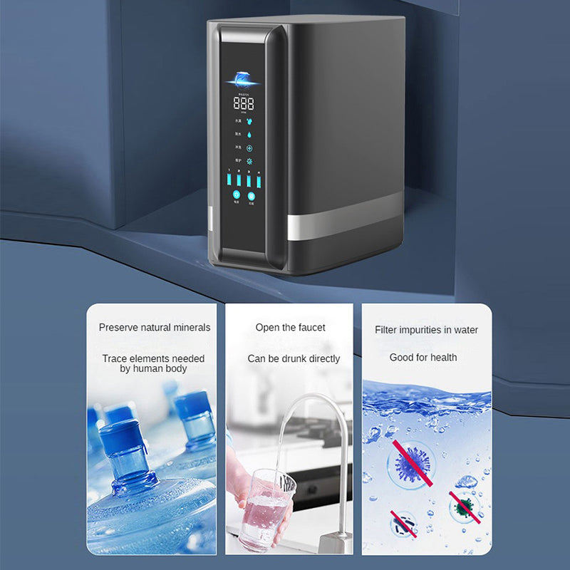 Under Sink Reverse Osmosis Water Treatment System 600 GPD with TDS Filter Life Display
