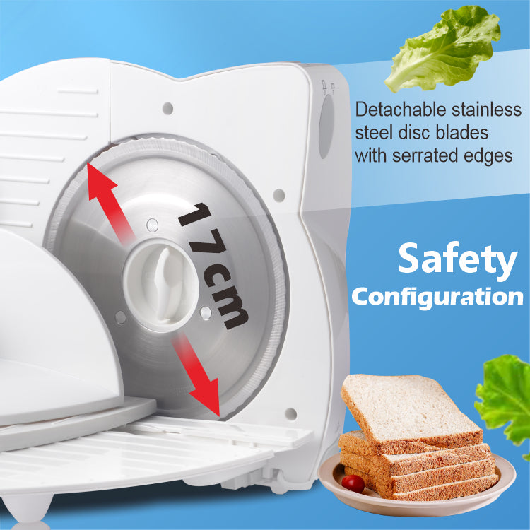 Portable Electric Meat Slicer 150W with Adjustable Thickness and Low-Noise Operation