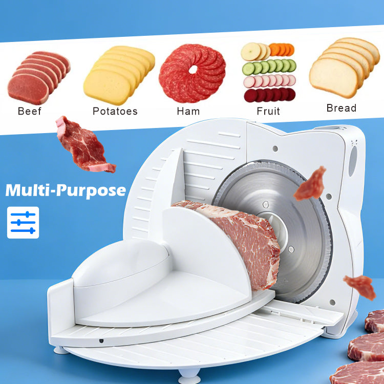 Portable Electric Meat Slicer 150W with Adjustable Thickness and Low-Noise Operation