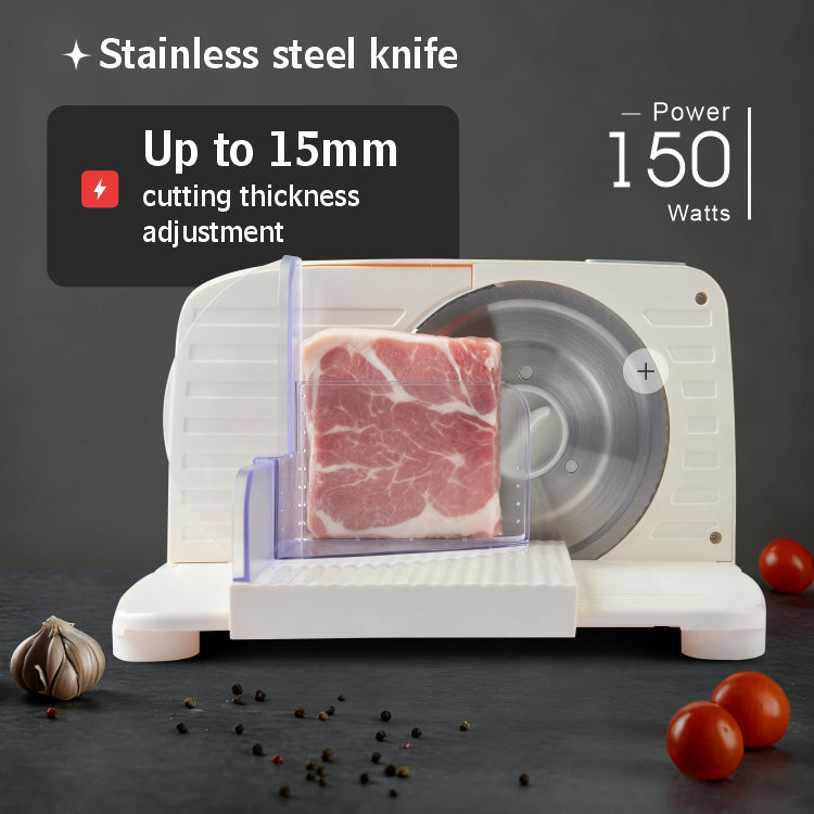 Household Electric Meat Slicer Foldable ABS Body with 170mm Stainless Steel Cutting Blade