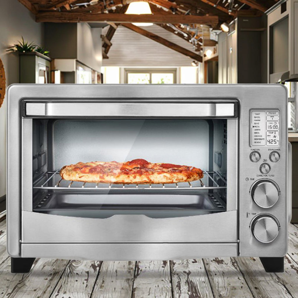 24L Digital Toaster Oven & Air Fryer 1800W Electric Convection Oven for Home Kitchen