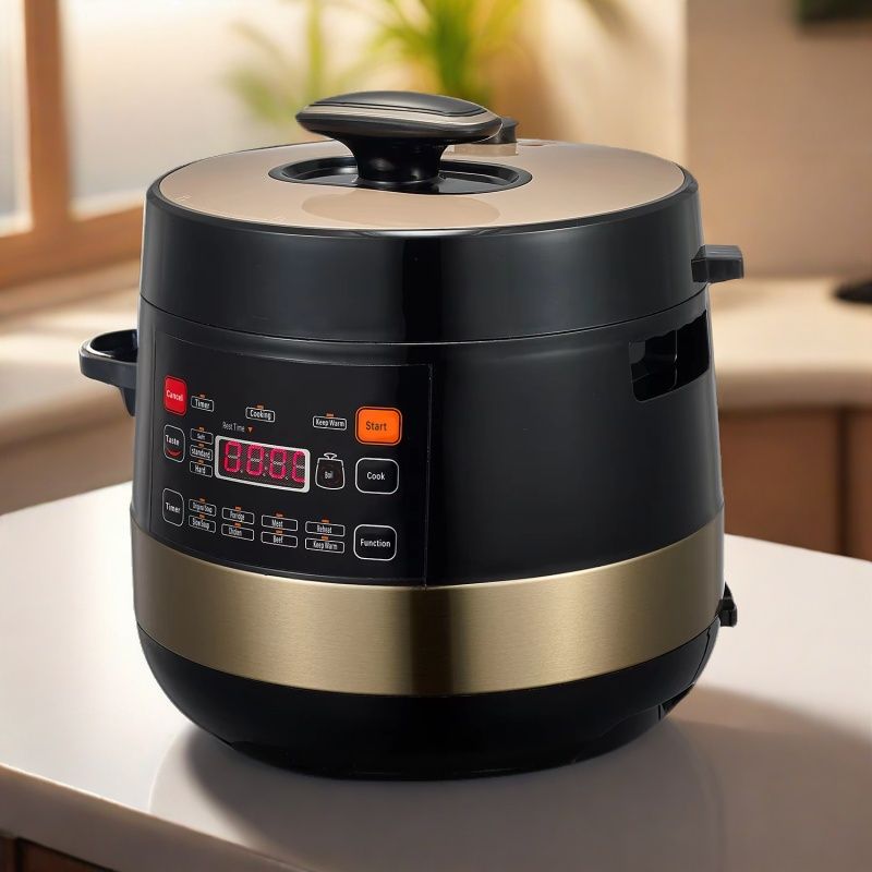 6L Electric Multi-Use Pressure Cooker with LCD Display and Non-Stick Inner Pot