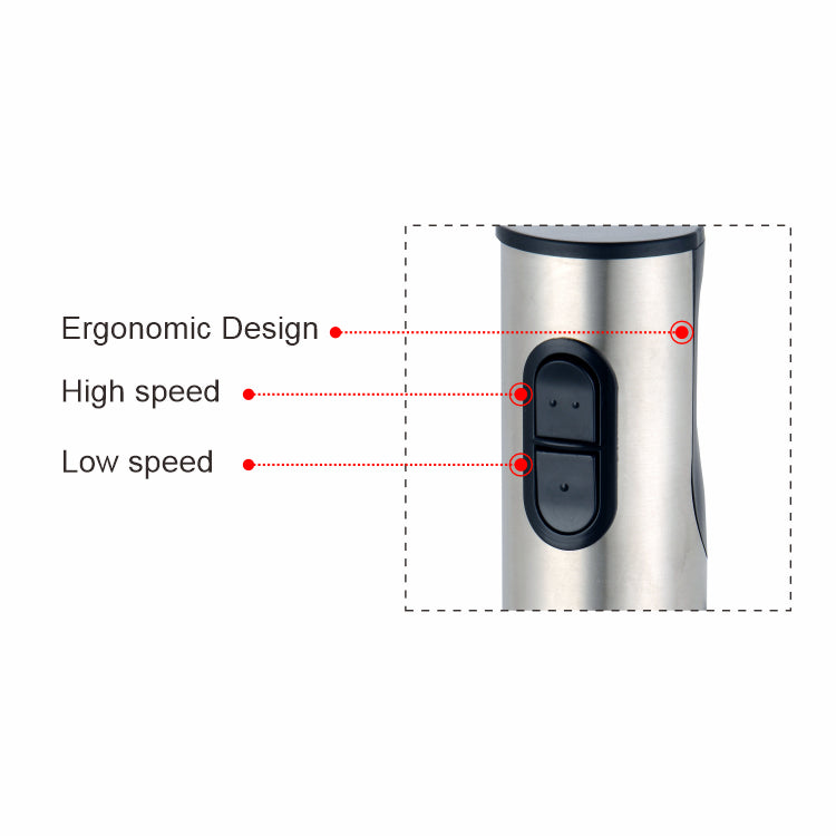 Electric Handheld Immersion Blender 800W 2-Speed Stainless Steel Kitchen Mixer