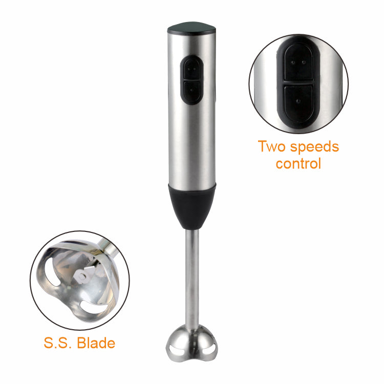 Electric Handheld Immersion Blender 800W 2-Speed Stainless Steel Kitchen Mixer