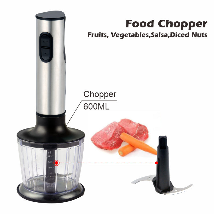 Electric Handheld Immersion Blender 800W 2-Speed Stainless Steel Kitchen Mixer