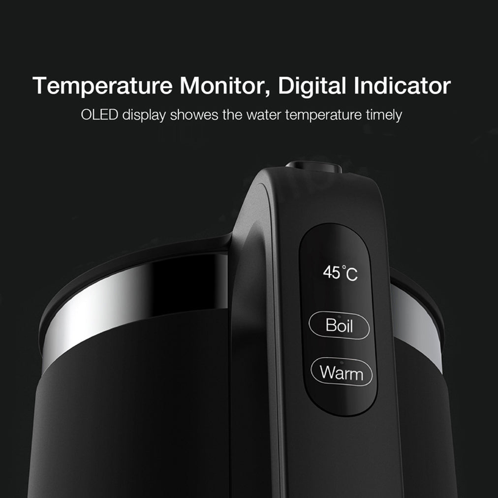 Cordless Electric Kettle 1.5L with Multi-Temperature Control and Automatic Power Off