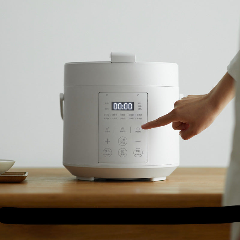 Compact 2L Electric Pressure Cooker Non-Stick Liner Microcomputer Control 750W