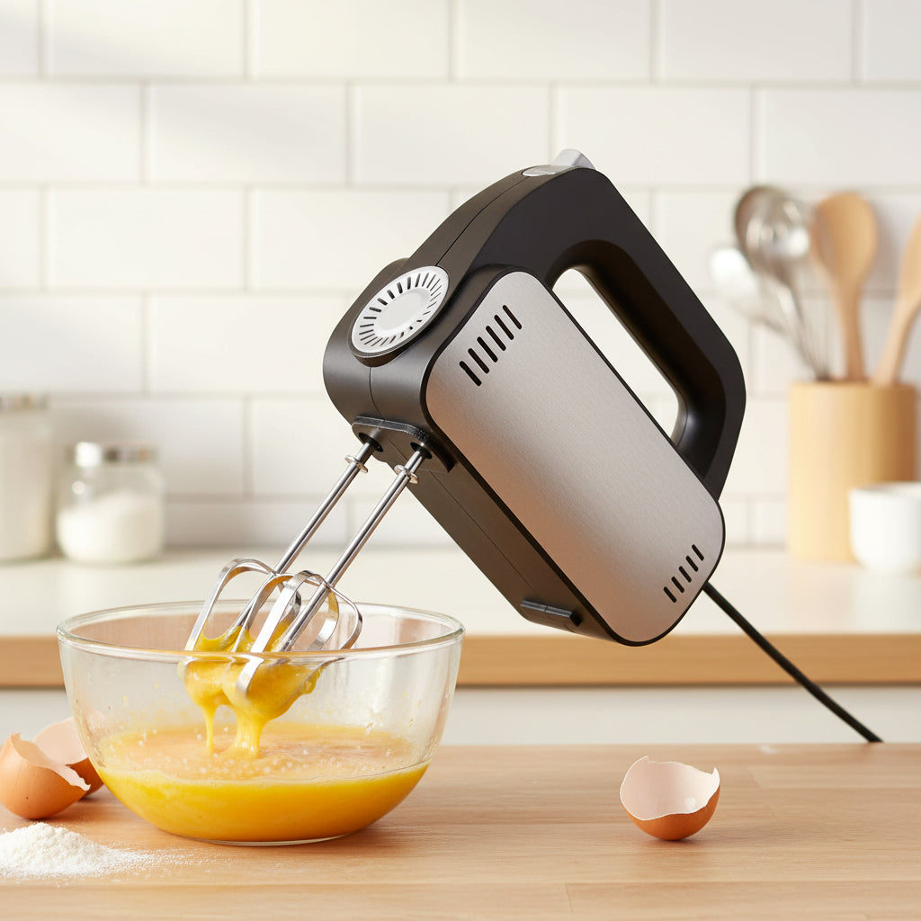 Electric 5-Speed Stainless Steel Dough Mixer with Bowl-Lift Design and Eject Button