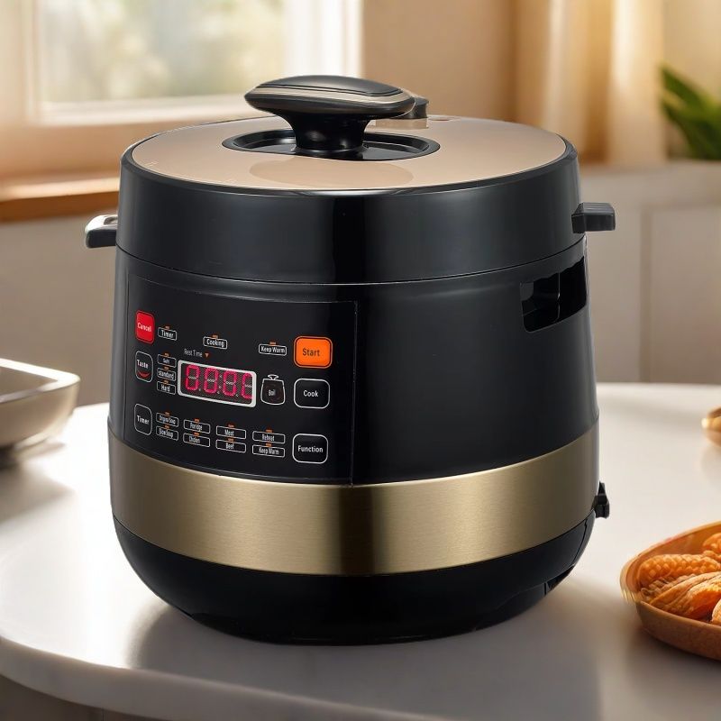 6L Electric Multi-Use Pressure Cooker with LCD Display and Non-Stick Inner Pot
