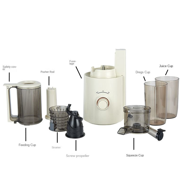 Portable Slow Masticating Juicer Machine with 800ml Capacity for Fresh Juice Prep