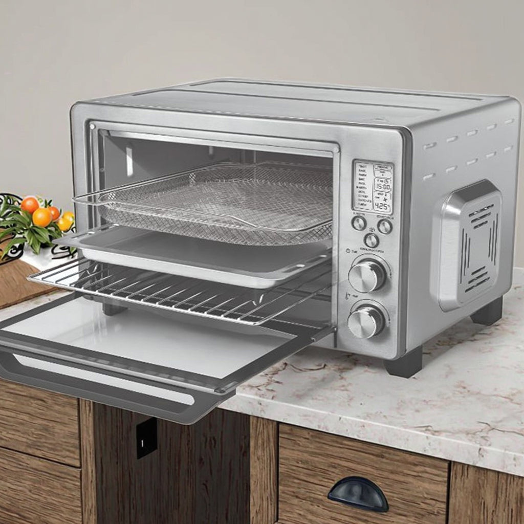 24L Digital Toaster Oven & Air Fryer 1800W Electric Convection Oven for Home Kitchen