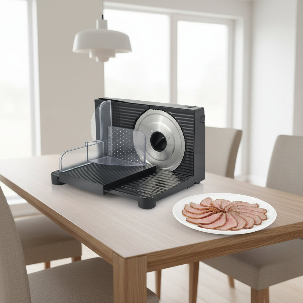 Portable Foldable Meat Slicer 150W Electric Kitchen Appliance with Plastic Housing