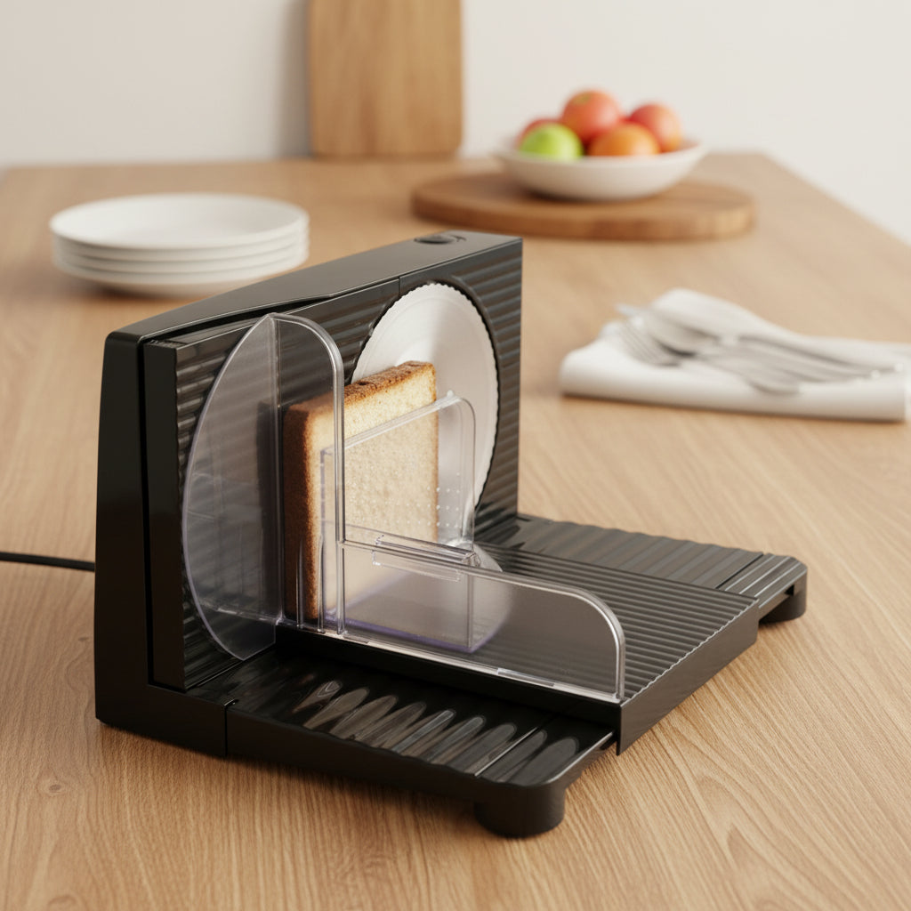 Household Electric Meat Slicer 170mm Blade Adjustable Speed Foldable Design