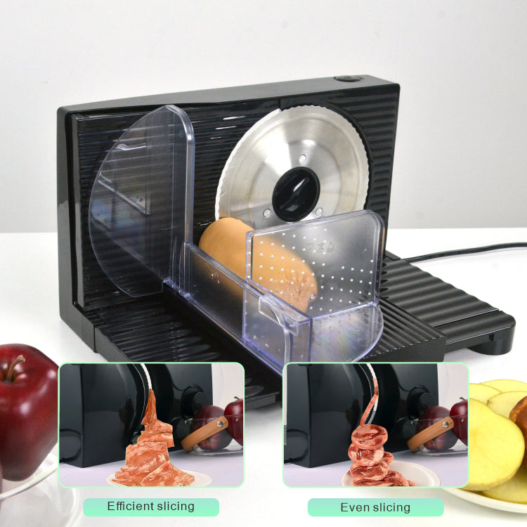 Household Electric Meat Slicer 170mm Blade Adjustable Speed Foldable Design