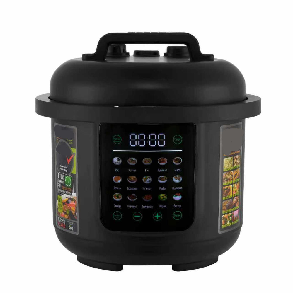 Corded 5L Electric Multi-Use Pressure Cooker with Digital Controls and Stainless Steel Inner Pot