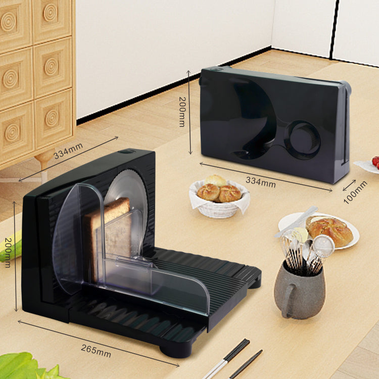 Household Electric Meat Slicer 170mm Blade Adjustable Speed Foldable Design