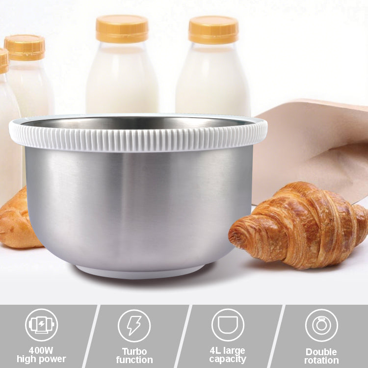 400W Home Electric Mixer Stand with Beater Ejector, 5-Speed Control & Stainless Steel Bowl