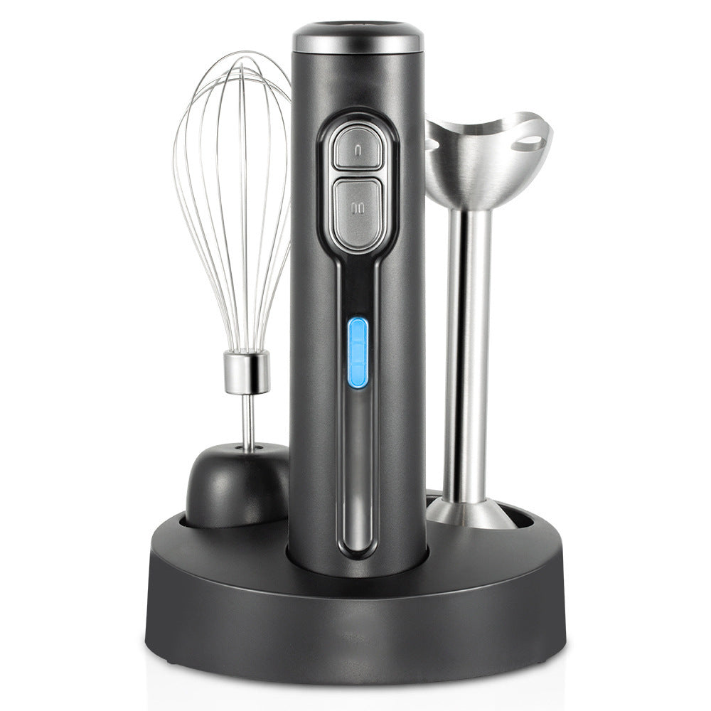 Portable 4-in-1 Hand Blender – Stainless Steel, 2-Speed, Multi-Function Kitchen Tool