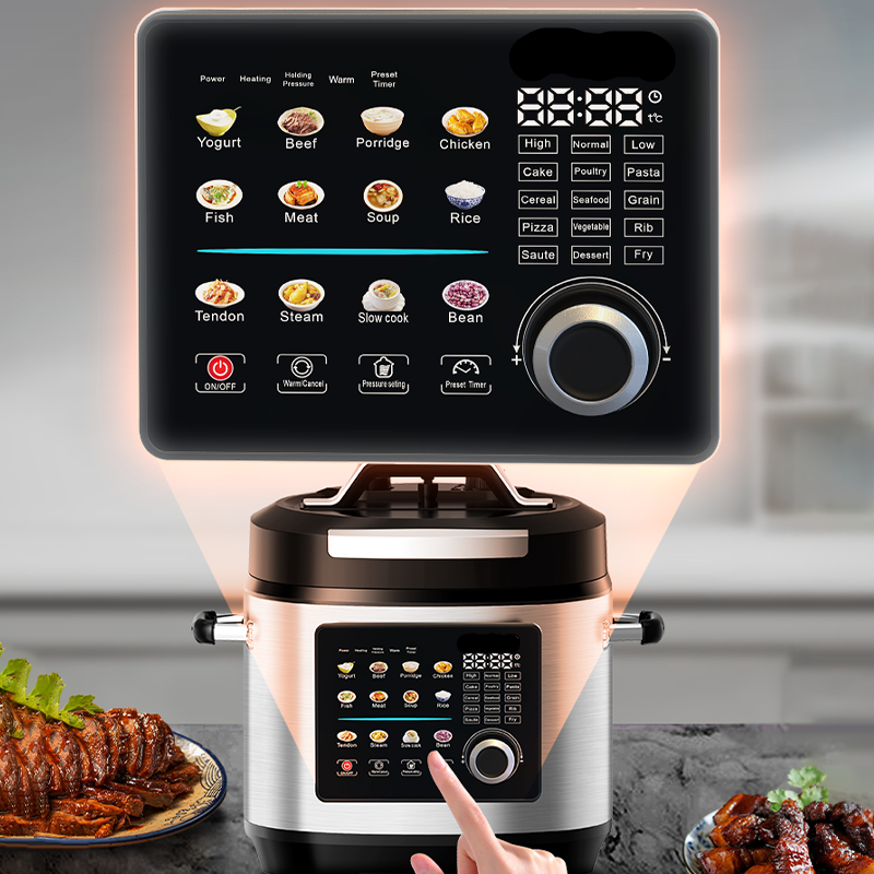 Multifunctional 6L Electric Pressure Cooker with Digital Control and 24-in-1 Cooking Programs