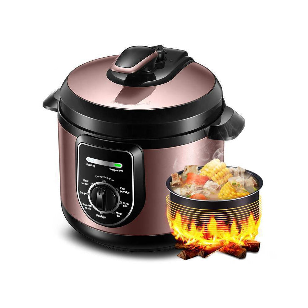 Multifunction 4L Electric Pressure Cooker with Preset Cooking Programs and Nonstick Inner Pot