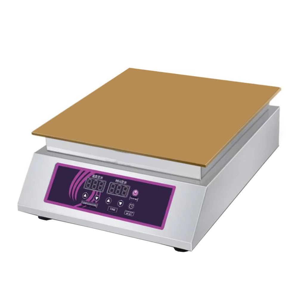 1300W Electric Souffle Pancake & Mini Waffle Maker Non-Stick Plates Adjustable Temperature