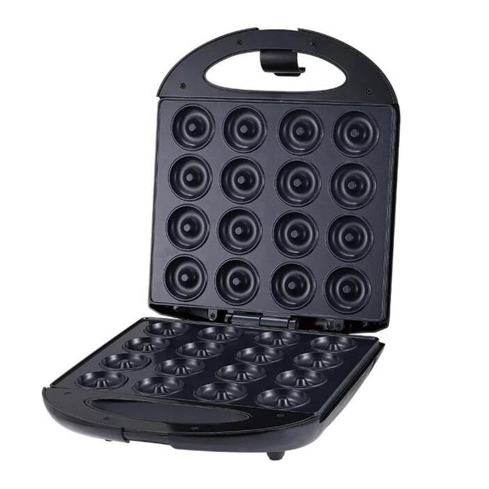 Mini 16-Hole Electric Donut Maker 220V Non-Stick Plate Stainless Steel Kitchen Appliance