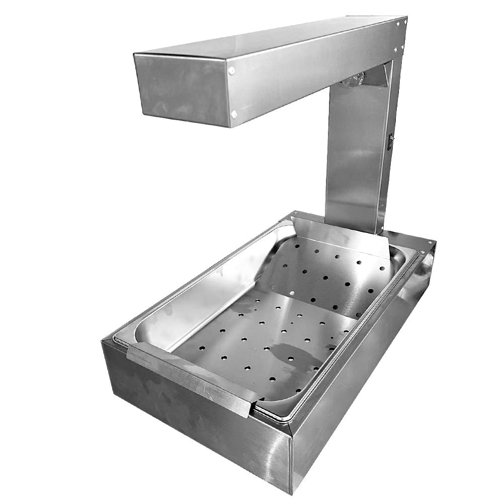 Heavy Duty Stainless Steel Countertop Food Warmer for Fries Chicken Burgers 220V