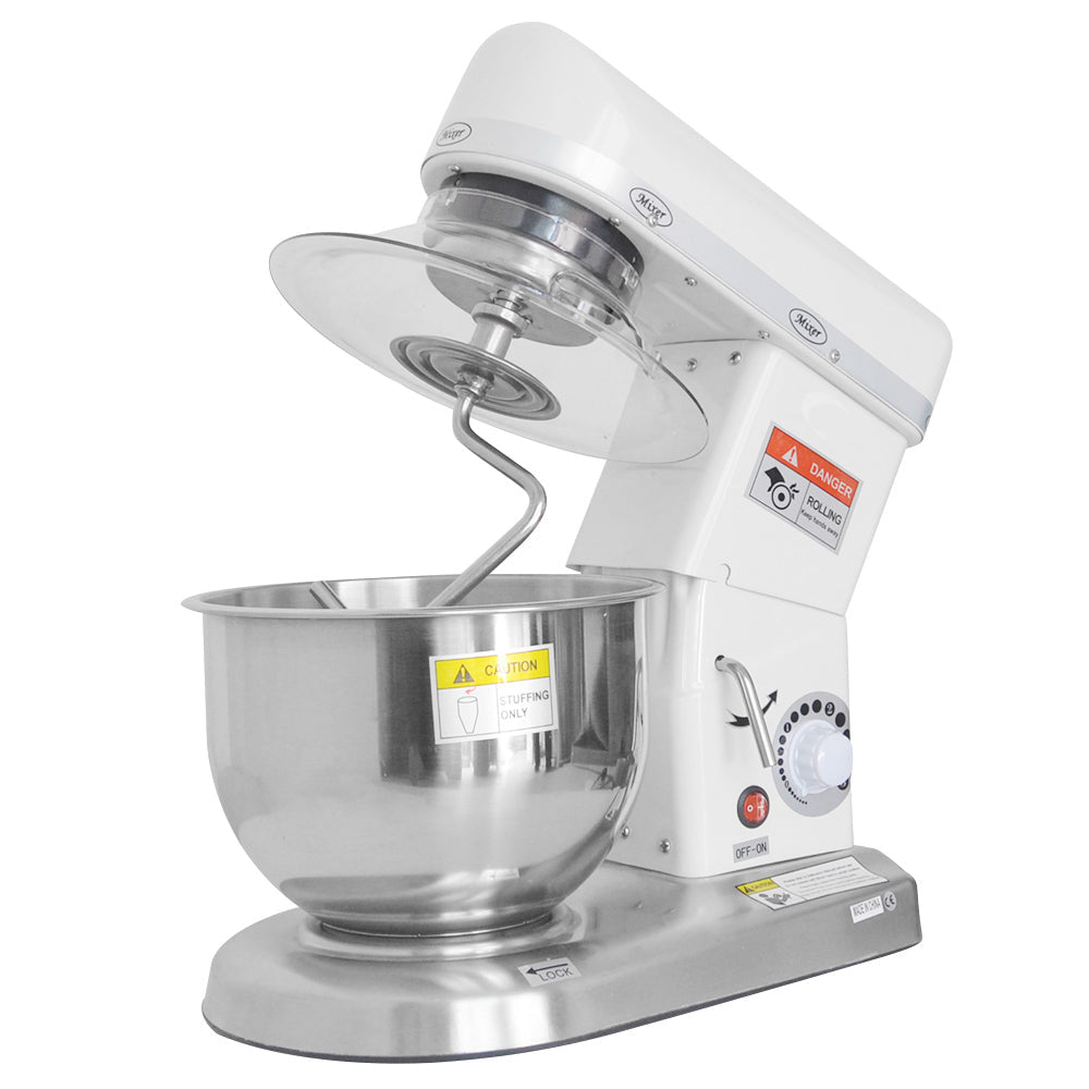 10L Commercial Planetary Stand Mixer 500W with Stainless Steel Bowl and 3 Speed Settings
